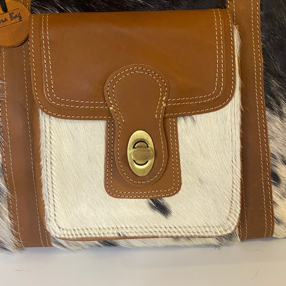 Myra Crawford Canyon Leather & Hairon handbag. Perfect condition new with tags. - Picture 2 of 11